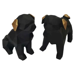  مجسمه طرح سگ مدل D75 مجموعه 2 عددی