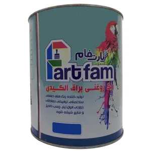 رنگ روغنی براق آلکیدی پارت فام مدل AEP200 حجم 1000میلی لیتر