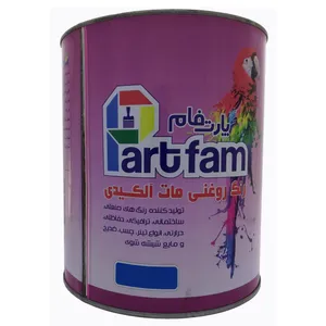رنگ روغنی مات سفید آلکیدی پارت فام مدل 222حجم1000میلی لیتر