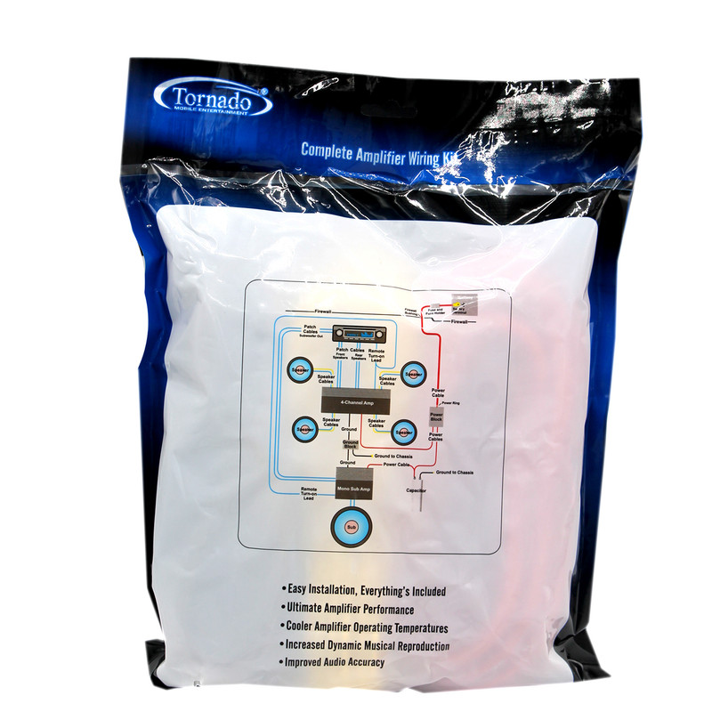 کابل آمپلی فایر خودرو تورنادو مدل RL-440 مجموعه 3 عددی