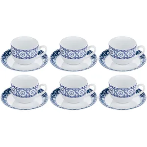 سرویس چای خوری 12 پارچه چینی زرین ایران سری ایتالیا اف مدل 2 meybod