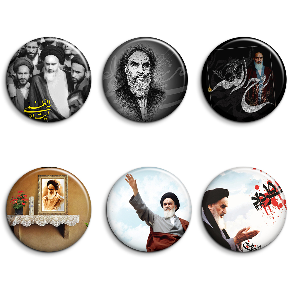 پیکسل طرح تصویر امام خمینی (ره) کد 1115 مجموعه 6 عددی