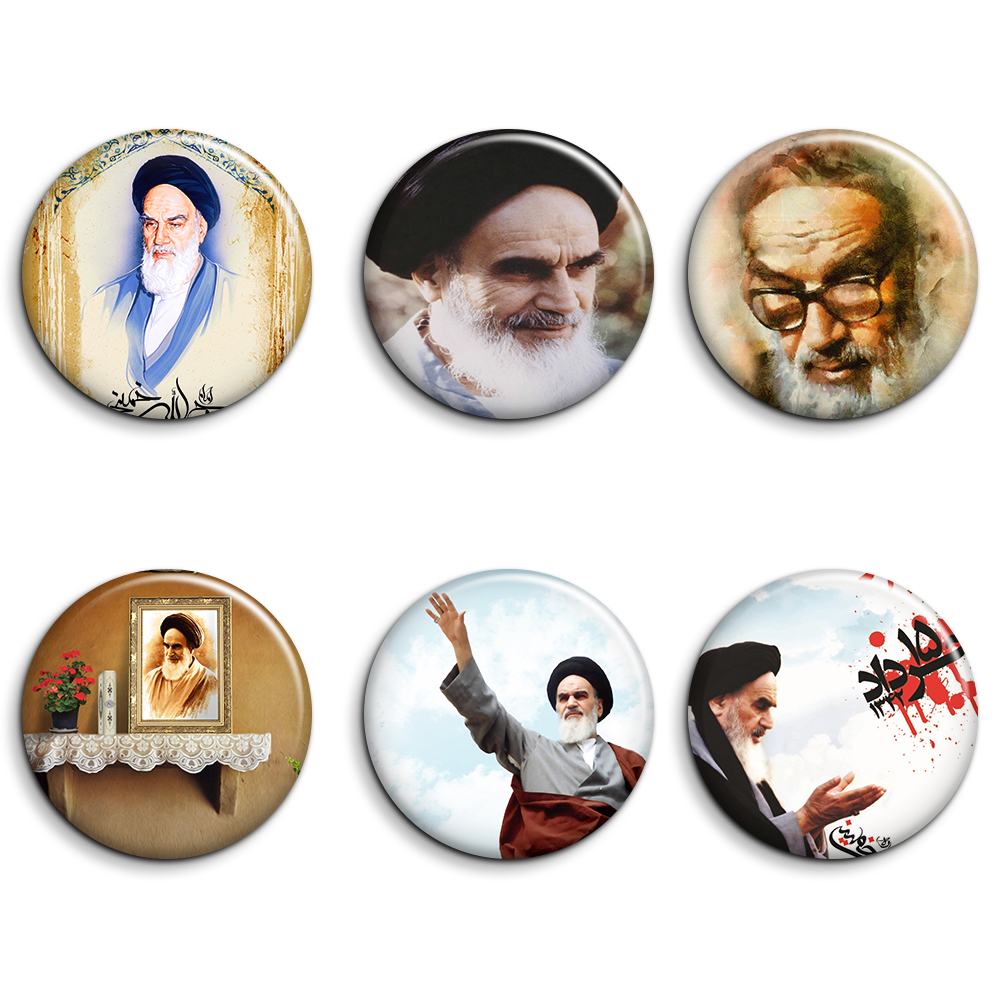 پیکسل طرح تصویر امام خمینی (ره) کد 1117 مجموعه 6 عددی