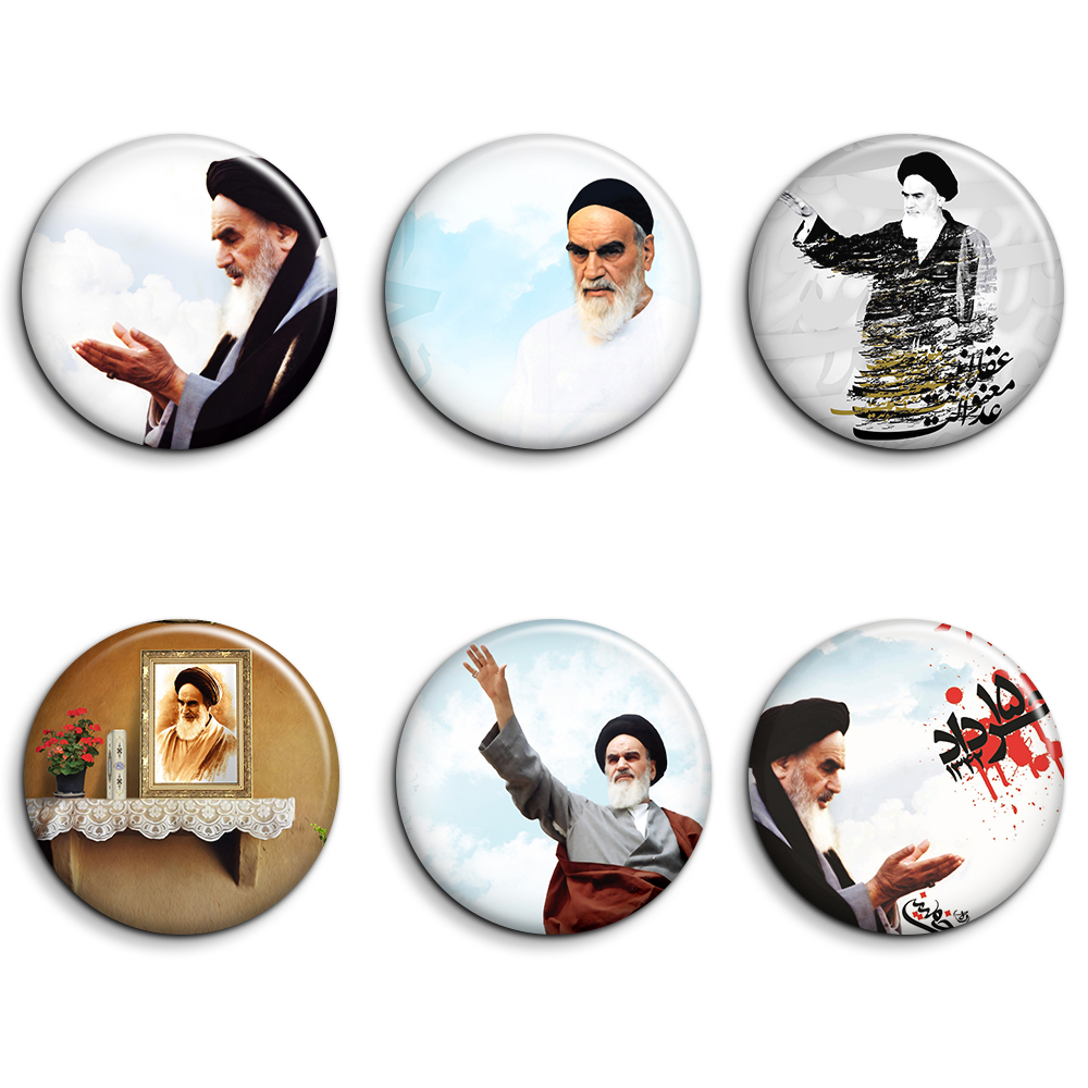 پیکسل طرح تصویر امام خمینی (ره) کد 1118 مجموعه 6 عددی