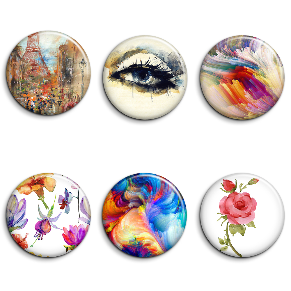 پیکسل طرح چشم و گل کد 1119 مجموعه 6 عددی