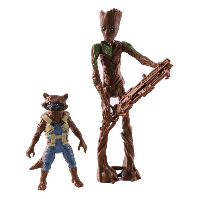 اکشن فیگور طرح گروت و راکت راکون بسته 2 عددی