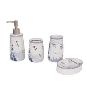 ست سرویس بهداشتی 4 تکه مدل لنگر 