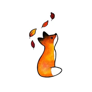 برچسب بدنه خودرو طرح روباه کد 128
