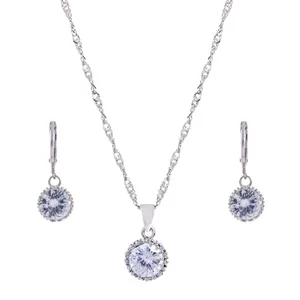 نیم ست نقره زنانه کد 99708-2020