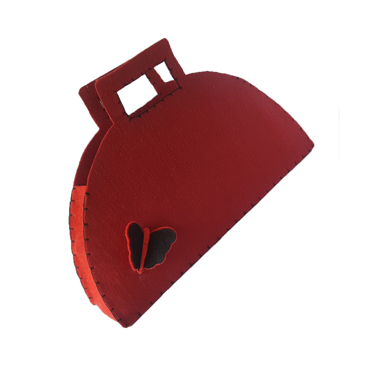 کیف دستی نمدی طرح پروانه کد DH02