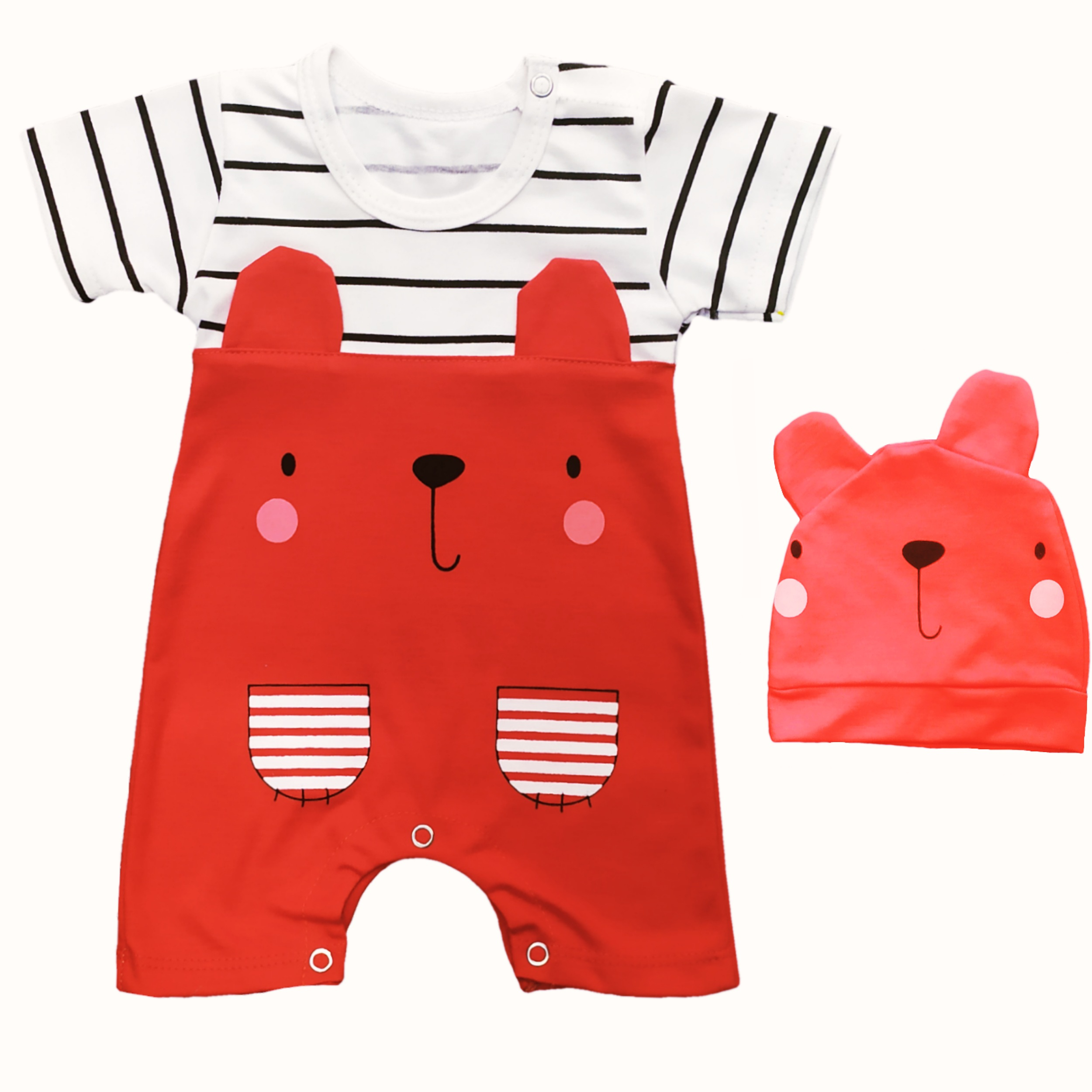 ست سرهمی و کلاه نوزادی کد h12