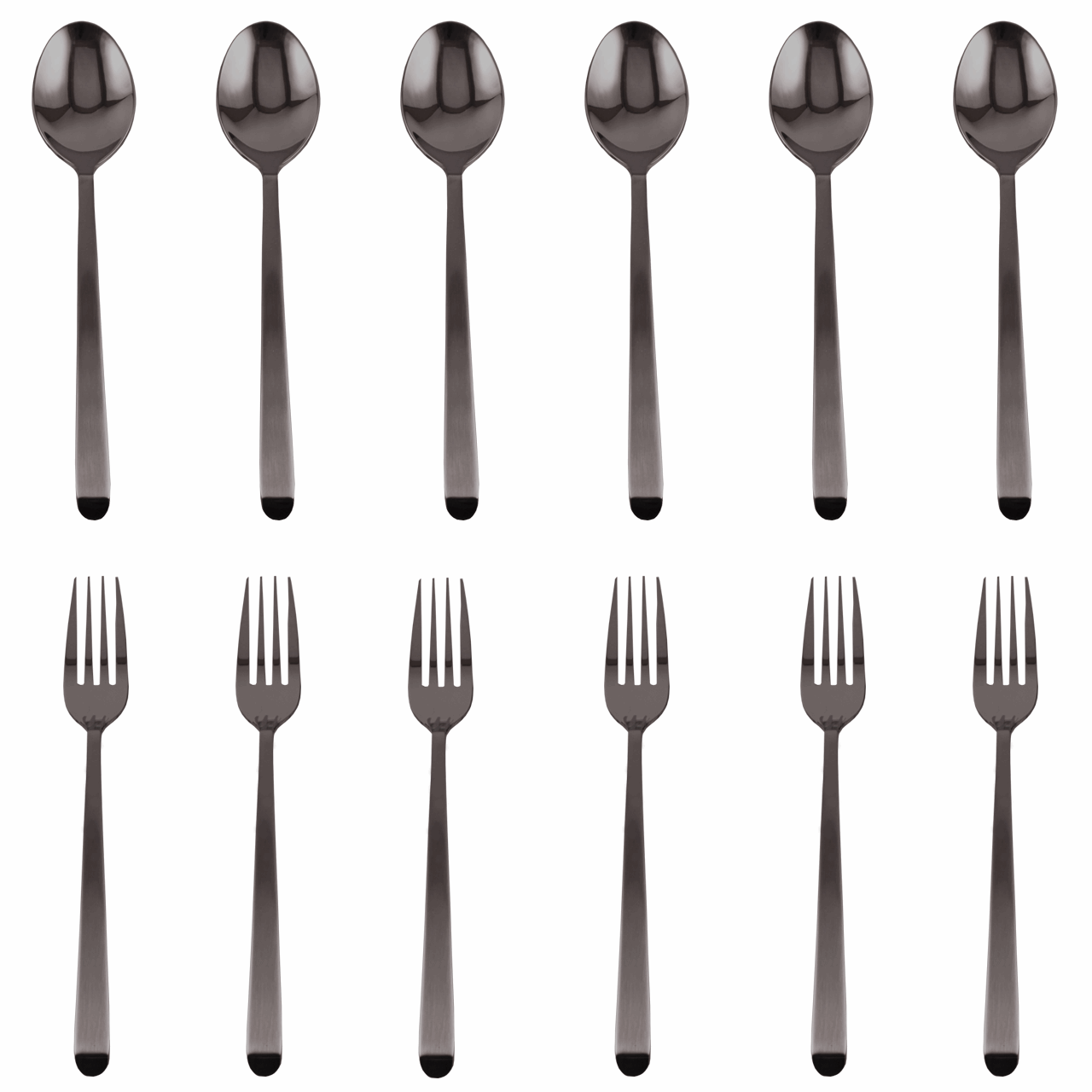 سرویس قاشق و چنگال 12 پارچه اشمیتز مدل دم کج Silver