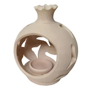  جاشمعی سفالی طرح انار کد LJS-04 