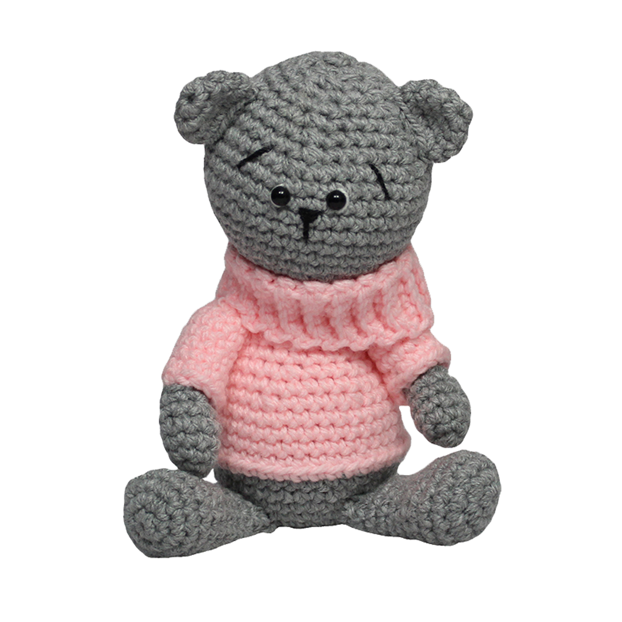 عروسک بافتنی مدل خرس سرمایی کد 313
