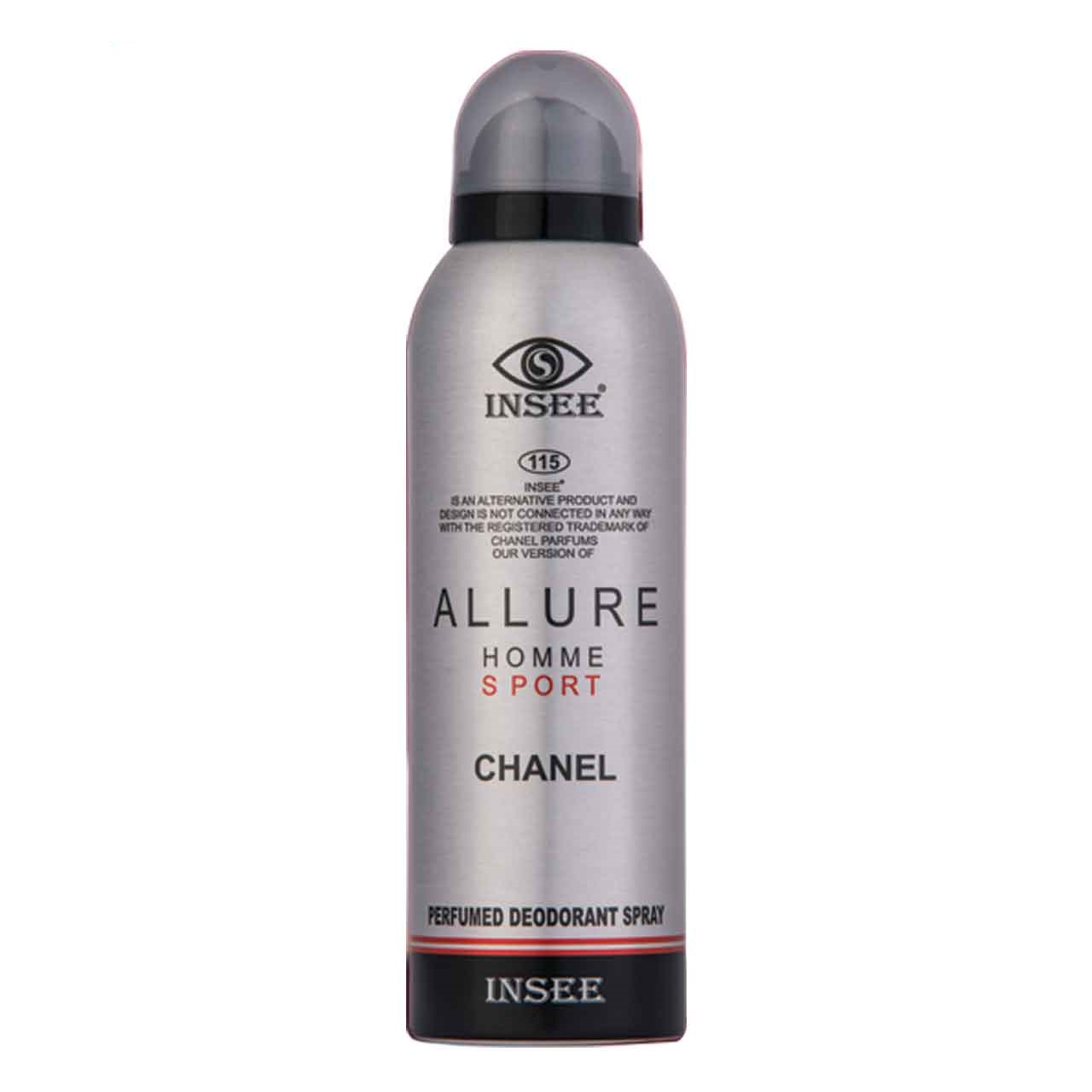 اسپری مردانه اینسی مدل ALLURE حجم 200 میلی لیتر