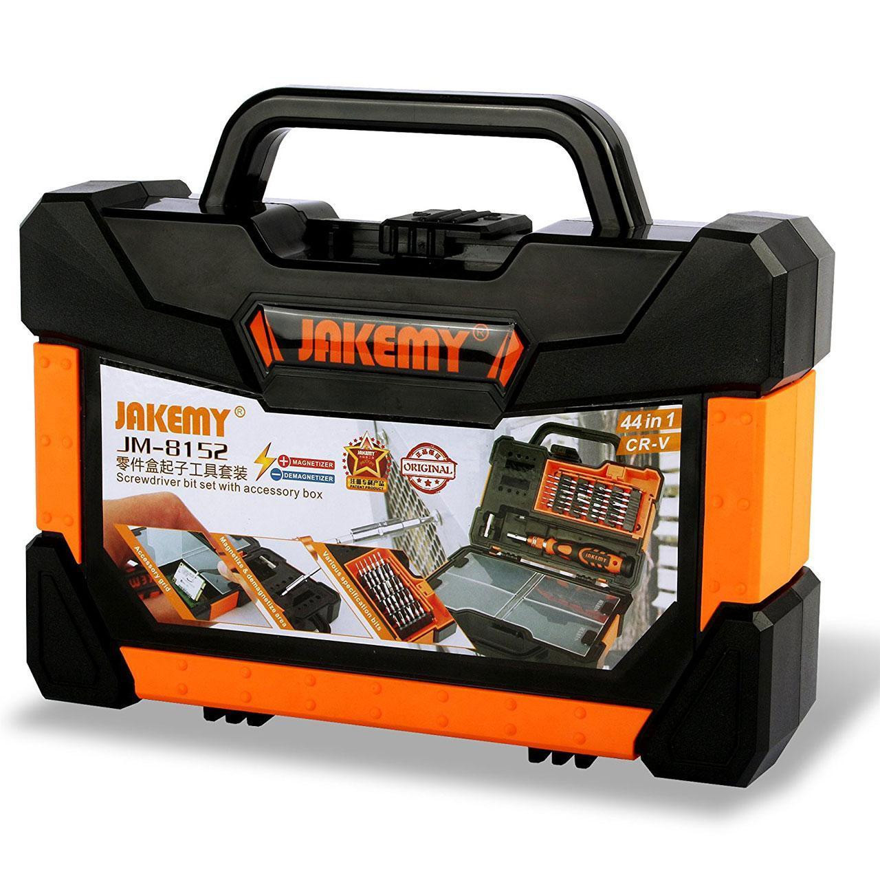 مجموعه 44 عددی سری پیچ گوشتی جک می مدل JM-8152 مجموعه 44 عددی سری پیچ گوشتی جک می مدل JM-8152