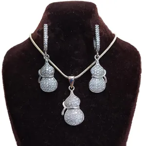 نیم ست نقره زنانه کد SR1125