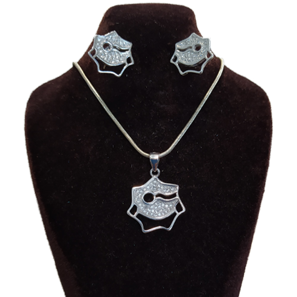 نیم ست نقره زنانه کد SR1129