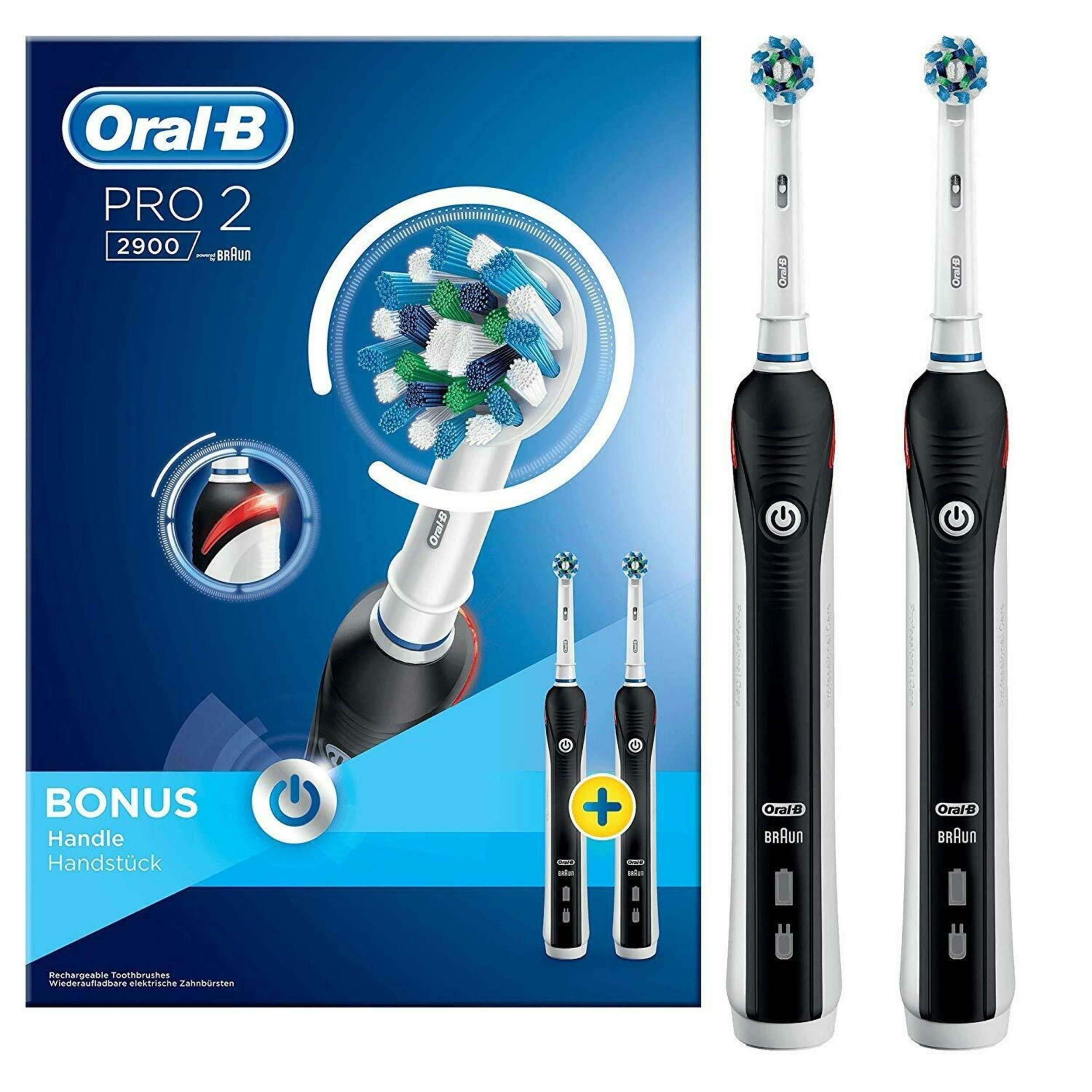 مسواک برقی اورال-بی مدل Pro 2 2900 بسته 2 عددی مسواک برقی اورال-بی مدل Pro 2 2900 بسته 2 عددی