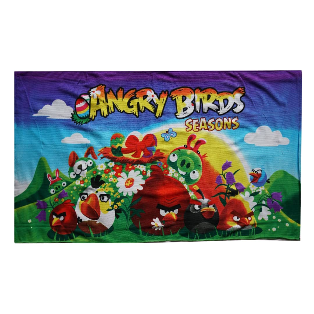 حوله استخری طرح Angry Birds سایز 80x150 سانتی متر