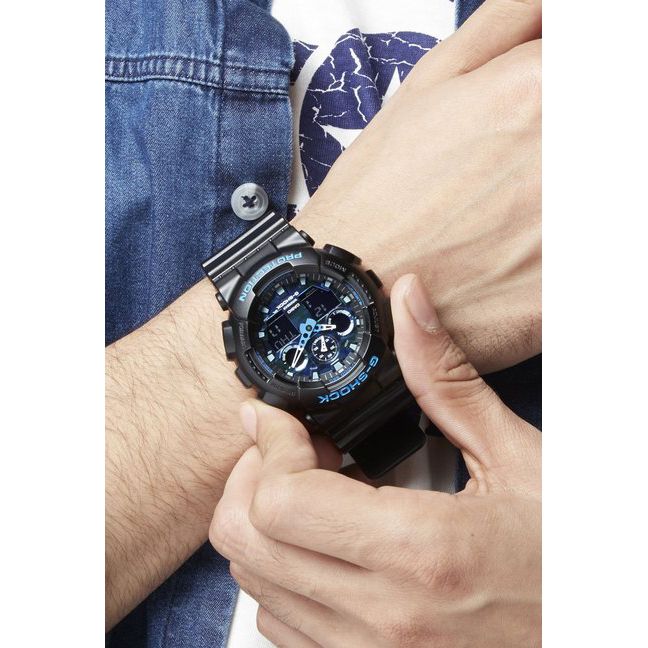 ساعت مچی عقربه ای مردانه کاسیو مدل GA-100CB-1ADR -  - 24
