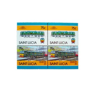 تمبر یادگاری طرح قطار مدل SAINT کد TR75 مجموعه 4 عددی