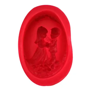 قالب فوندانت طرح عروس و داماد کد 32037