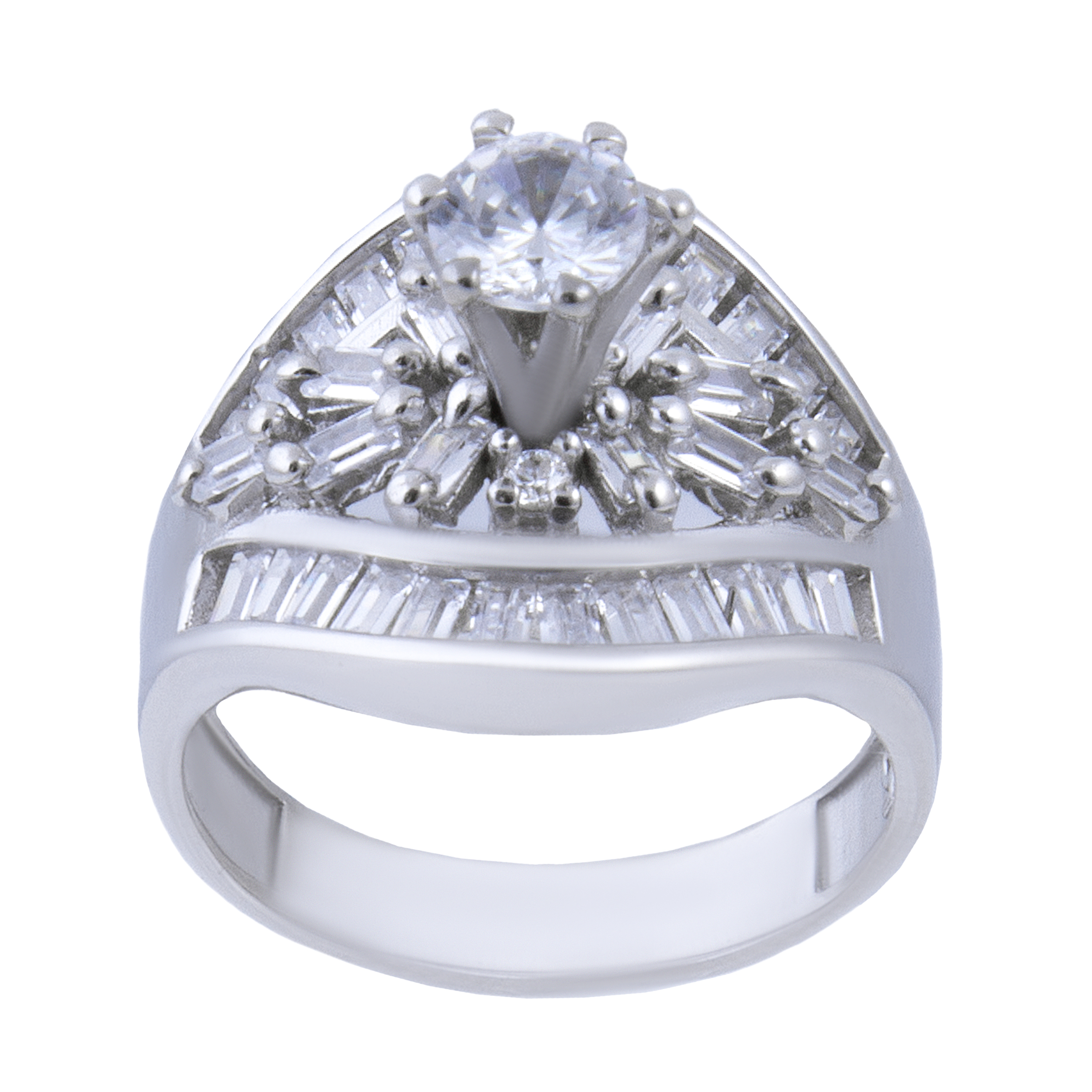  انگشتر نقره زنانه بازرگانی میلادی کد AWR-213