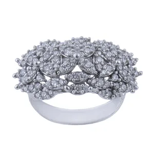  انگشتر نقره زنانه بازرگانی میلادی کد AWR-214