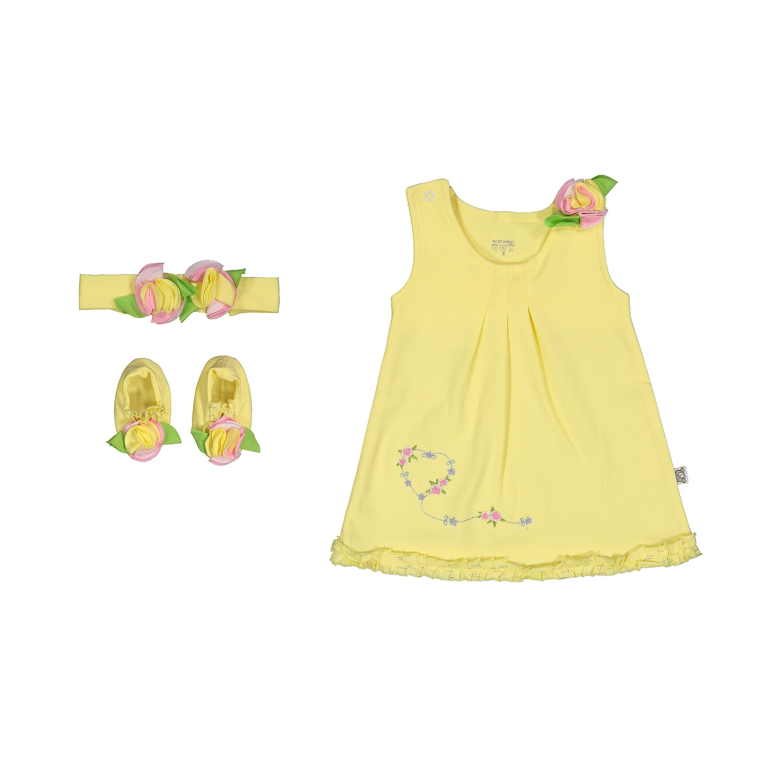 ست 3 تکه لباس نوزادی کد NNR_3_001