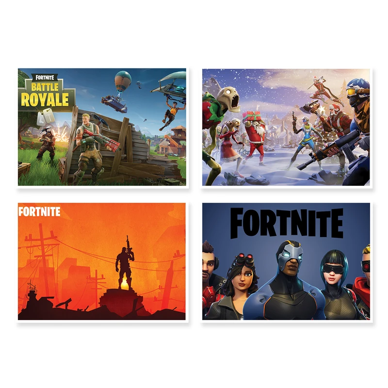پوستر طرح Fortnite کد A-1570 مجموعه 4 عددی