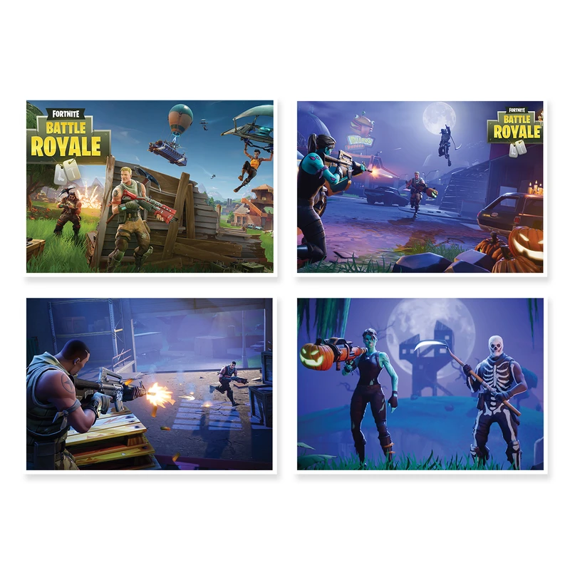 پوستر طرح Fortnite کد A-1572 مجموعه 4 عددی