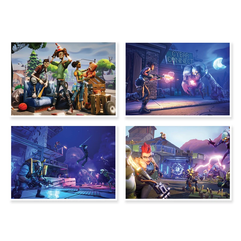 پوستر طرح Fortnite کد A-1583 مجموعه 4 عددی