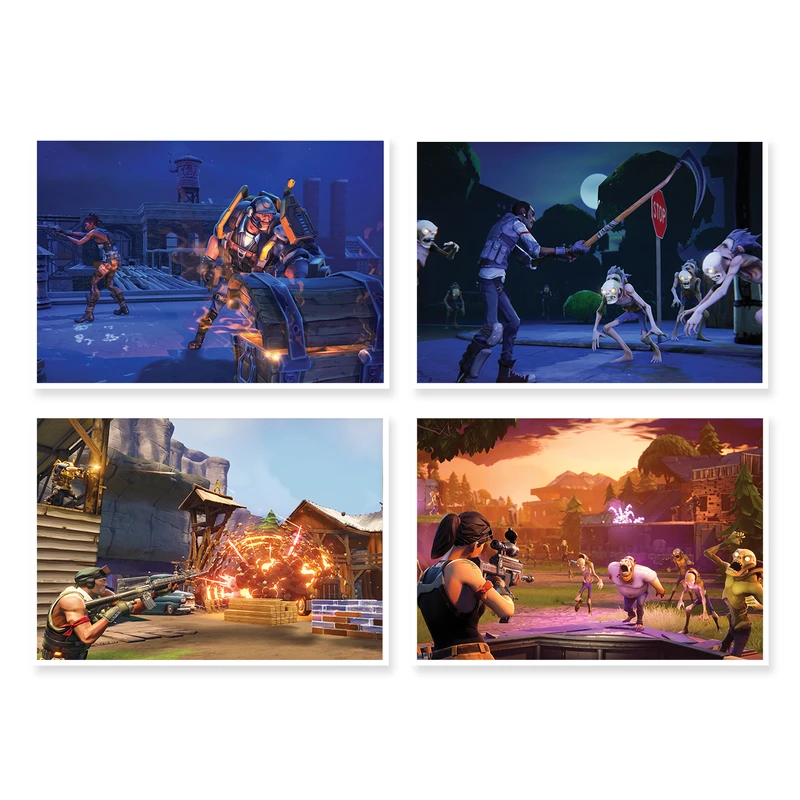 پوستر طرح Fortnite کد A-1584 مجموعه 4 عددی