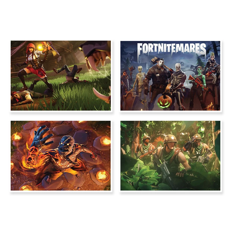 پوستر طرح Fortnite کد A-1589 مجموعه 4 عددی