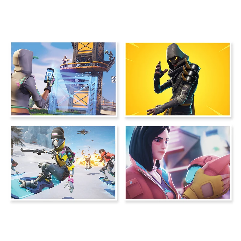 پوستر طرح Fortnite کد A-1590 مجموعه 4 عددی