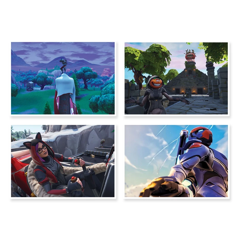 پوستر طرح Fortnite کد A-1601 مجموعه 4 عددی