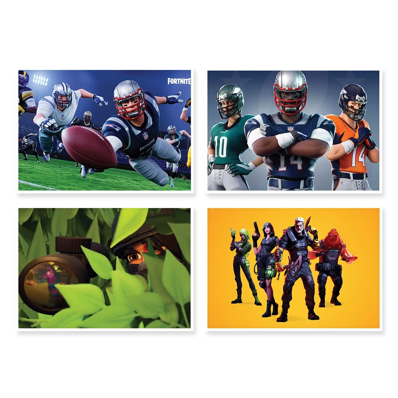 پوستر طرح Fortnite کد A-1604 مجموعه 4 عددی