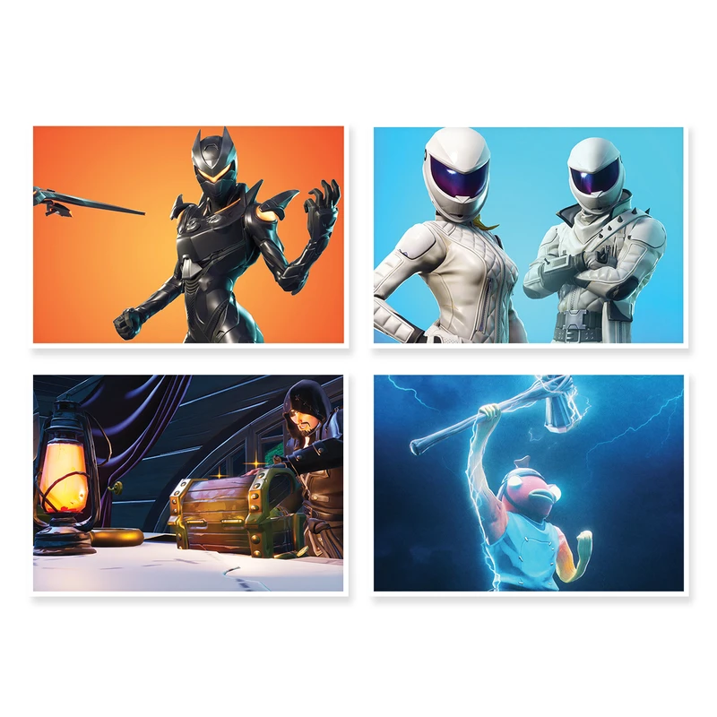 پوستر طرح Fortnite کد A-1606 مجموعه 4 عددی