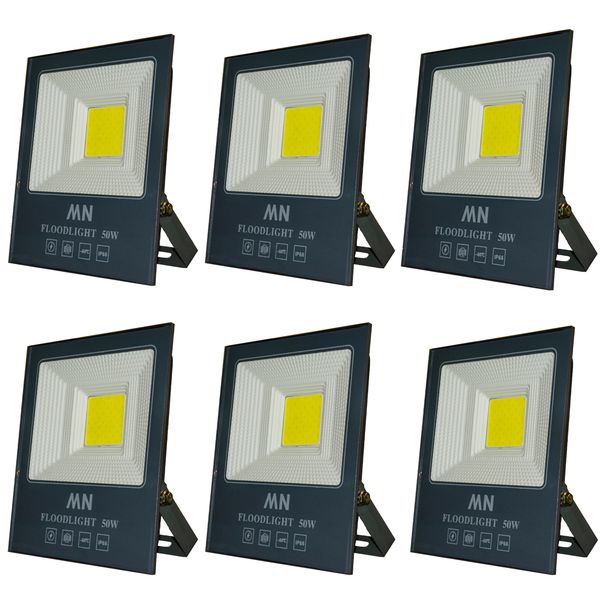 پرژکتور ال ای دی 50 وات ام ان کد 373 بسته 6 عددی