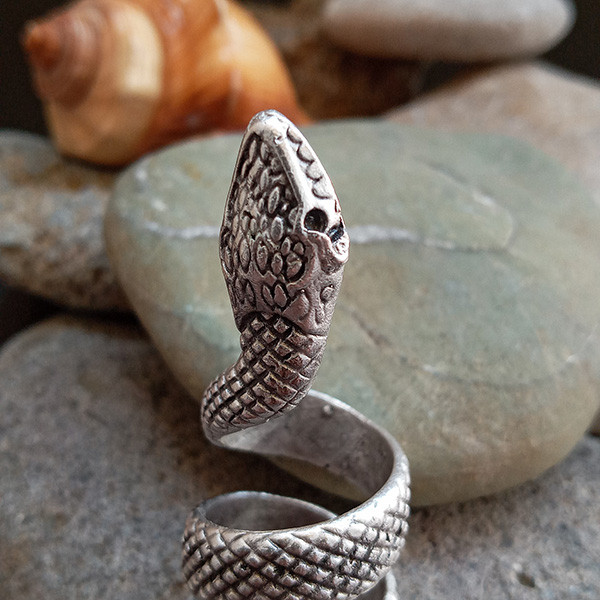 انگشتر زنانه طرح مار کد AN-Z-S123