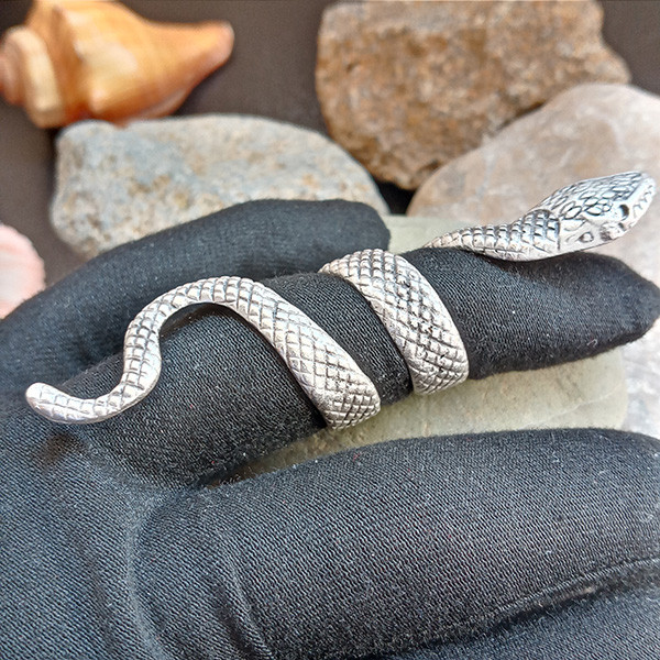 انگشتر زنانه طرح مار کد AN-Z-S123