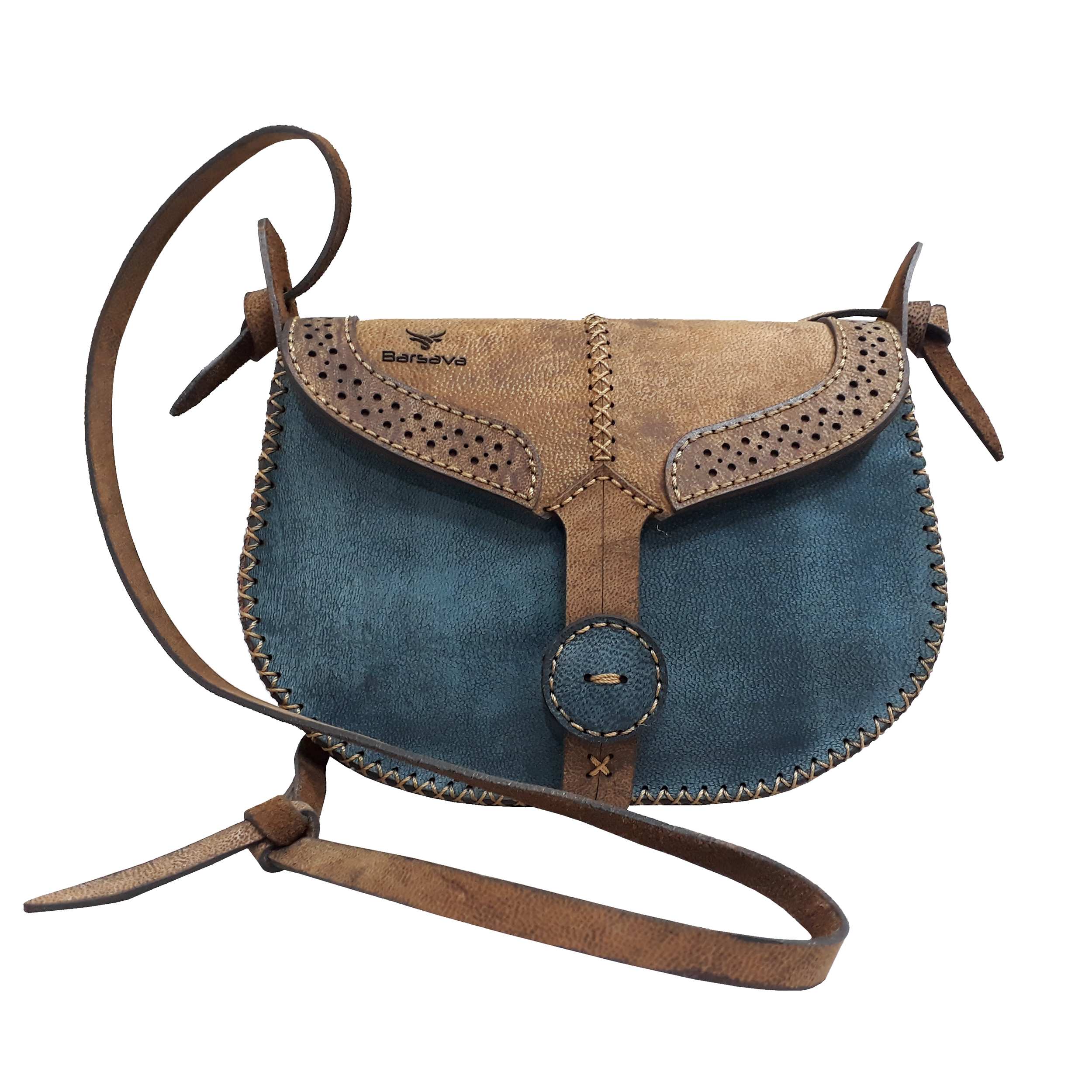 کیف دوشی زنانه چرم بارثاوا کد 1258