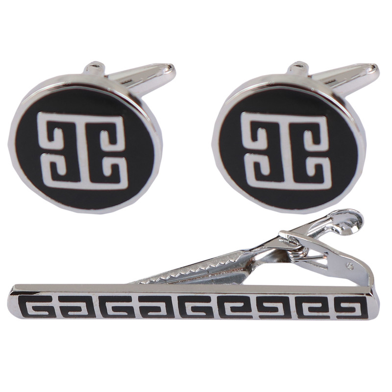 ست دکمه سر دست و گیره کراوات مردانه پیزارو کد 8