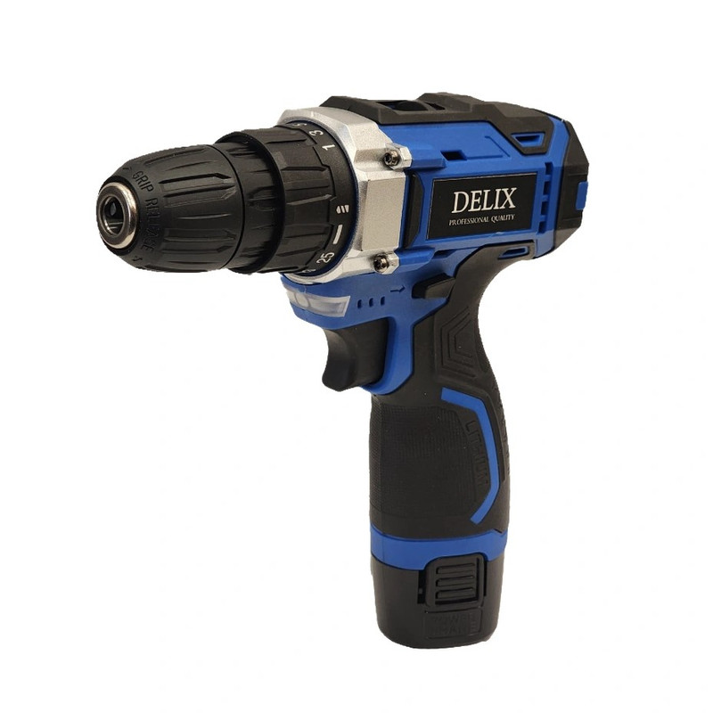 دریل پیچ گوشتی شارژی دلیکس مدل 18VBSH مجموعه 46 عددی