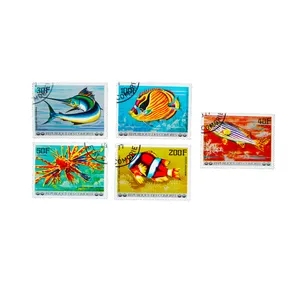 تمبر یادگاری طرح طبیعت مدل ماهی کد FSH120 مجموعه 5 عددی