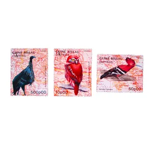 تمبر یادگاری طرح طبیعت مدل پرنده کد BR321 مجموعه 3 عددی