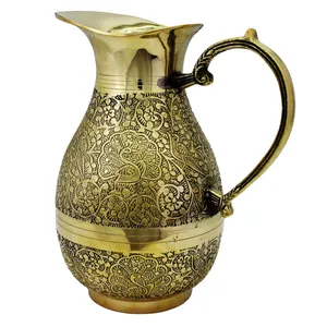 پارچ قلمزنی برنجی کد bz45