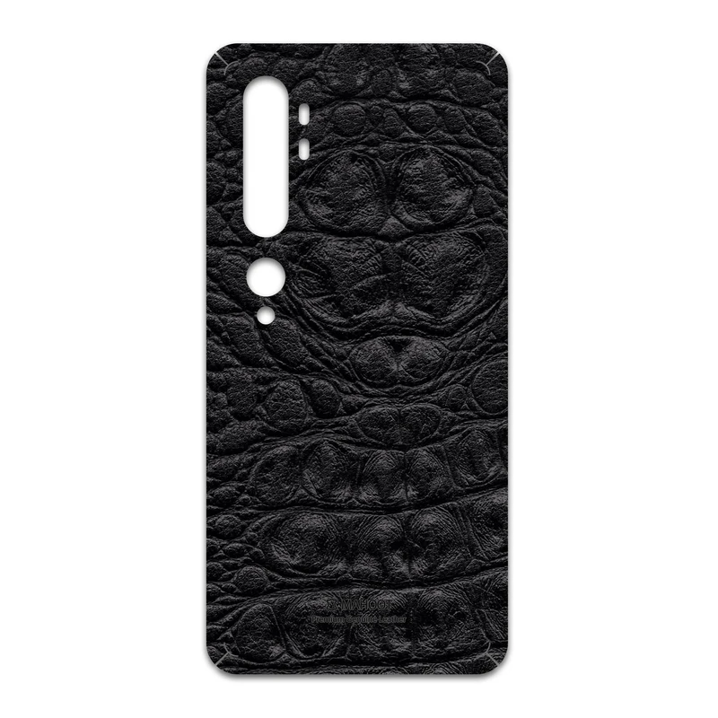 برچسب پوششی ماهوت مدل Black-Crocodile-Leather مناسب برای گوشی موبایل شیائومی Mi Note 10 Pro
