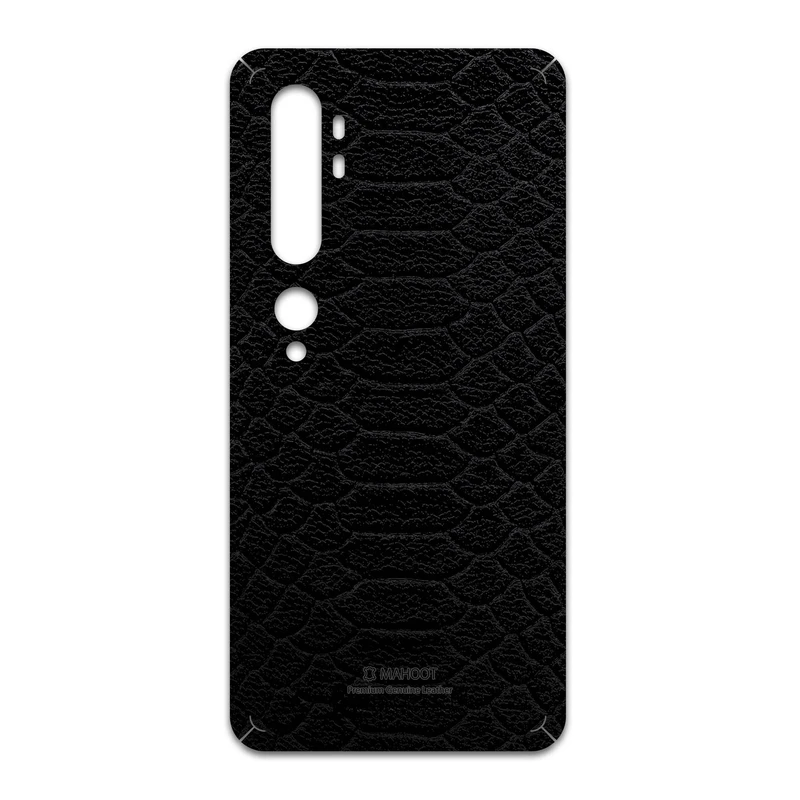 برچسب پوششی ماهوت مدل Black-Snake-Leather مناسب برای گوشی موبایل شیائومی Mi Note 10 Pro